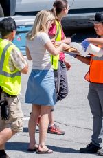 ALICE EVE on the Set of Hannah Royce