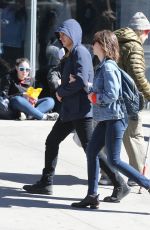 ALISON BRIE and Dave Franco Out and About in New York 04/08/2017