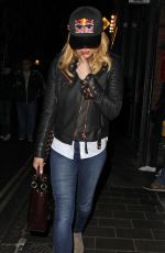 AMANDA HOLDEN Leaves Vaudeville Theatre in London 04/18/2017