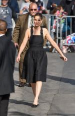 AMANDA PEET Arrives at Jimmy Kimmel Live in Los Angeles 04/03/2017