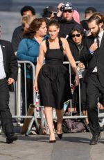 AMANDA PEET Arrives at Jimmy Kimmel Live in Los Angeles 04/03/2017