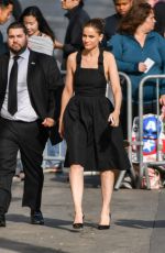 AMANDA PEET Arrives at Jimmy Kimmel Live in Los Angeles 04/03/2017