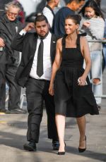 AMANDA PEET Arrives at Jimmy Kimmel Live in Los Angeles 04/03/2017
