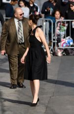 AMANDA PEET Arrives at Jimmy Kimmel Live in Los Angeles 04/03/2017