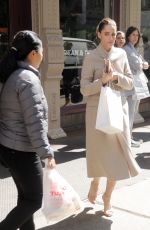 AMANDA PEET Out for Lunch at Dean & DeLuca in New York 04/05/2017