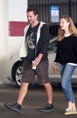 AMANDA SEYFRIED and Thomas Sadoski at a Starbucks in Los Angeles 04/11/2017