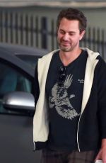 AMANDA SEYFRIED and Thomas Sadoski at a Starbucks in Los Angeles 04/11/2017
