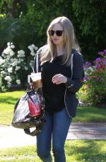 AMANDA SEYFRIED Leaves a Friend in Studio City 04/20/2017