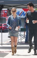 AMANDA SEYFRIED on the Set of an Unknown Project in Tarzana 04/24/2017