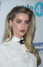 AMBER HEARD at 4th Annual unite4:humanity Gala in Beverly Hills 04/07/2017