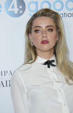 AMBER HEARD at 4th Annual unite4:humanity Gala in Beverly Hills 04/07/2017