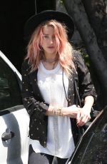 AMBER HEARD Out and About in West Hollywood 04/13/2017