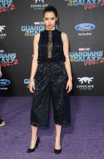 AMBER MIDTHUNDER at Guardians of the Galaxy Vol. 2 Premiere in Hollywood 04/19/2017