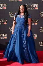 AMBER RILEY at Olivier Awards in London 04/09/2017
