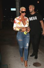 AMBER ROSE Arrives at Catch LA in West Hollywood 04/28/2017