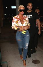 AMBER ROSE Arrives at Catch LA in West Hollywood 04/28/2017