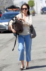 ANDIE MACDOWELL Out with Her Dog in Los Angeles 04/04/2017