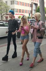 ANGELIQUE FRENCHY MORGAN Out and About in Beverly Hills 04/05/2017