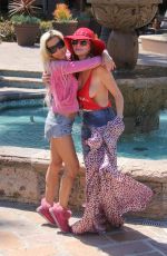 ANGLEIQUE FRENCHY MORGAN and PHOEBE PRICE on the Set of a Photoshoot in Malibu 04/09/2017