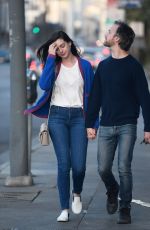 ANNE HATHAWAY and Adam Shulman Out for Dinner in Los Angeles 04/07/2017