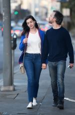 ANNE HATHAWAY and Adam Shulman Out for Dinner in Los Angeles 04/07/2017