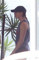 ANNE HATHAWAY at a Gym in West Hollywood 04/11/2017