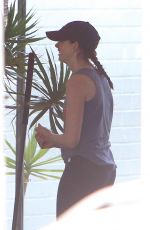 ANNE HATHAWAY at a Gym in West Hollywood 04/11/2017