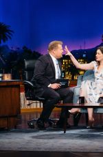 ANNE HATHAWAY at Late Late Show with James Corden in Los Angeles 04/20/2017