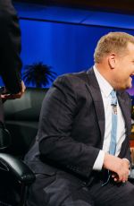 ANNE HATHAWAY at Late Late Show with James Corden in Los Angeles 04/20/2017