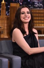 ANNE HATHAWAY at Tonight Show Starring Jimmy Fallon 04/17/2017