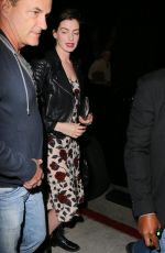 ANNE HATHAWAY Night Out in Hollywood 04/07/2017