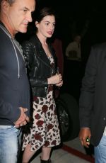 ANNE HATHAWAY Night Out in Hollywood 04/07/2017