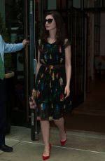 ANNE HATHAWAY Out and About in New York 04/17/2017