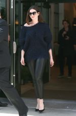 ANNE HATHAWAY Out in New York 04/18/2017