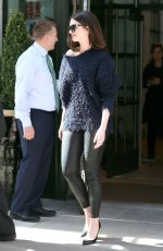 ANNE HATHAWAY Out in New York 04/18/2017