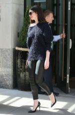 ANNE HATHAWAY Out in New York 04/18/2017