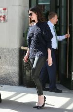 ANNE HATHAWAY Out in New York 04/18/2017