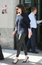 ANNE HATHAWAY Out in New York 04/18/2017