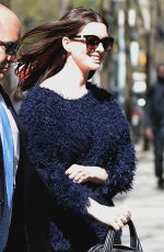 ANNE HATHAWAY Out in New York 04/18/2017