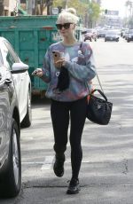 ASHLEE SIMPSON Leaves a Gym in Studio City 04/07/2017