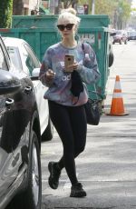 ASHLEE SIMPSON Leaves a Gym in Studio City 04/07/2017