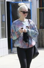 ASHLEE SIMPSON Leaves a Gym in Studio City 04/07/2017
