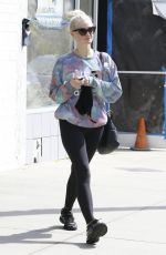 ASHLEE SIMPSON Leaves a Gym in Studio City 04/07/2017