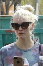 ASHLEE SIMPSON Leaves a Gym in Studio City 04/07/2017