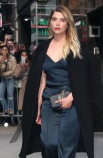 ASHLEY BENSON Arrives at Good Morning America in New York 04/18/2017