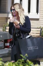 ASHLEY BENSON Leaves Barneys in Beverly Hills 04/14/2017