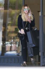 ASHLEY BENSON Leaves Barneys in Beverly Hills 04/14/2017
