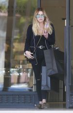 ASHLEY BENSON Leaves Barneys in Beverly Hills 04/14/2017