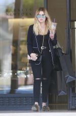 ASHLEY BENSON Leaves Barneys in Beverly Hills 04/14/2017