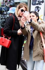 ASHLEY BENSON Leaves Starbucks in New York 04/19/2017